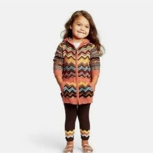 Missoni for Target Hooded Sweater Tunic Dress in Multi Stripe, size 18M